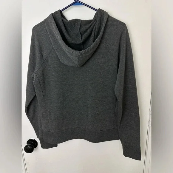 PONY Women’s Soft Pullover Gray Hooded Sweatshirt Large #1292 - Picture 3 of 5